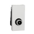Schneider Electric - Unica - prise télévision - TV mâle - individuel - 1 mod - Blanc anti - méca seul
