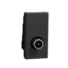 Schneider Electric - Unica - prise télévision - TV mâle - individuel - 1 mod - Anthracite - méca seul