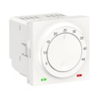 Schneider Electric - Unica - thermostat pour plancher chauffant - 10A - Blanc - méca seul