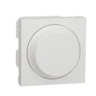 Schneider Electric - Unica - variateur rotatif universel - Blanc antibactérien - méca seul