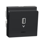 Schneider Electric - Unica - commande à carte électronique - 2 modules - Anthracite - mécanisme seul