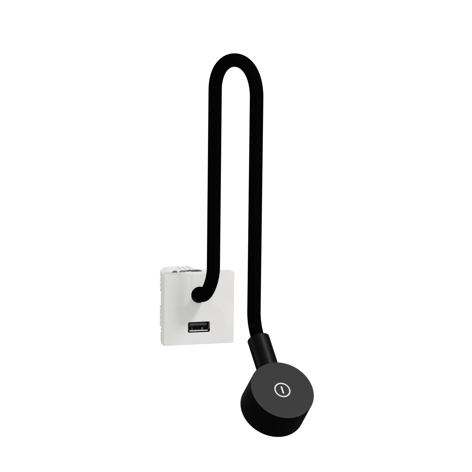Schneider Electric - Unica - liseuse - avec chargeur USB A - 2,1A - 2 mod - Blanc