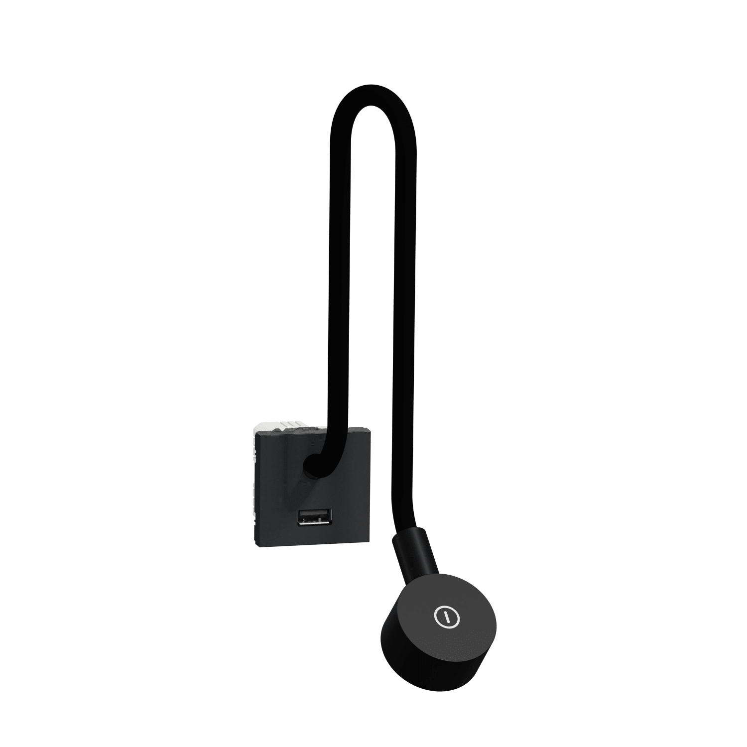 Schneider Electric - Unica - liseuse - avec chargeur USB A - 2,1A - 2 mod - Anthracite
