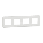 Schneider Electric - Unica Pro - plaque de finition - Blanc - 4 postes