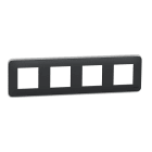 Schneider Electric - Unica Pro - plaque de finition - Anthracite - 4 postes