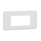 Schneider Electric - Unica Pro - plaque de finition - Blanc antibactérien - 4 modules