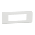 Schneider Electric - Unica Pro - plaque de finition - Blanc antibactérien - 6 modules