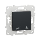 Schneider Electric - Unica - commande pour indicateur de chambre hôtel - Anthracite - méca + support
