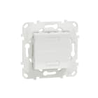 Schneider Electric - Unica KNX - bouton-poussoir 2 boutons + led - avec support - Blanc