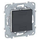 Schneider Electric - Unica KNX - bouton-poussoir 2 boutons + led - avec support - Anthracite