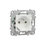 Schneider Electric - Wiser Unica - Prise 2P+T connectee - 16A - zigbee - Blanc