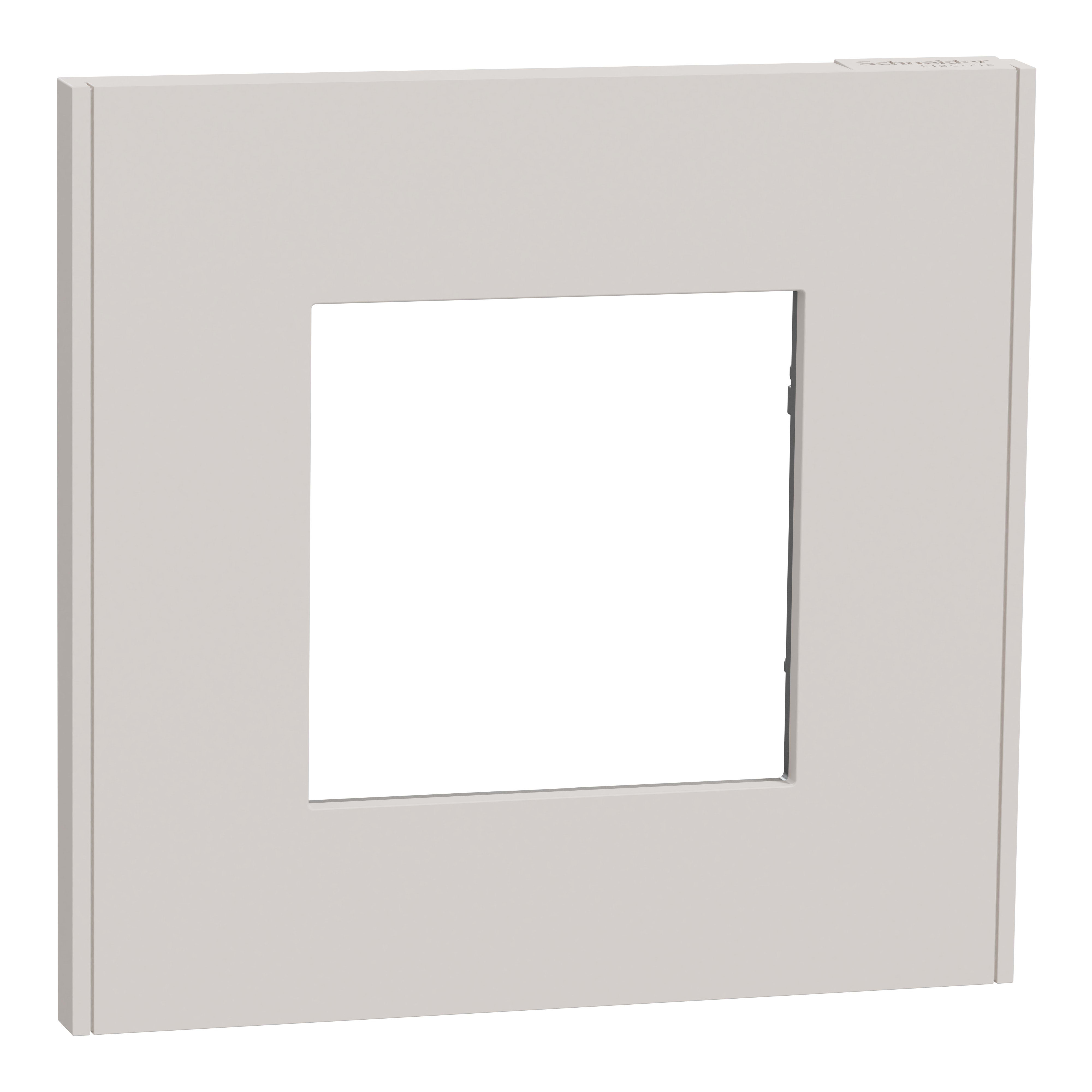 Schneider Electric - Unica Déco Essentielle - Plaque de finition - Gris pierre - 1 poste