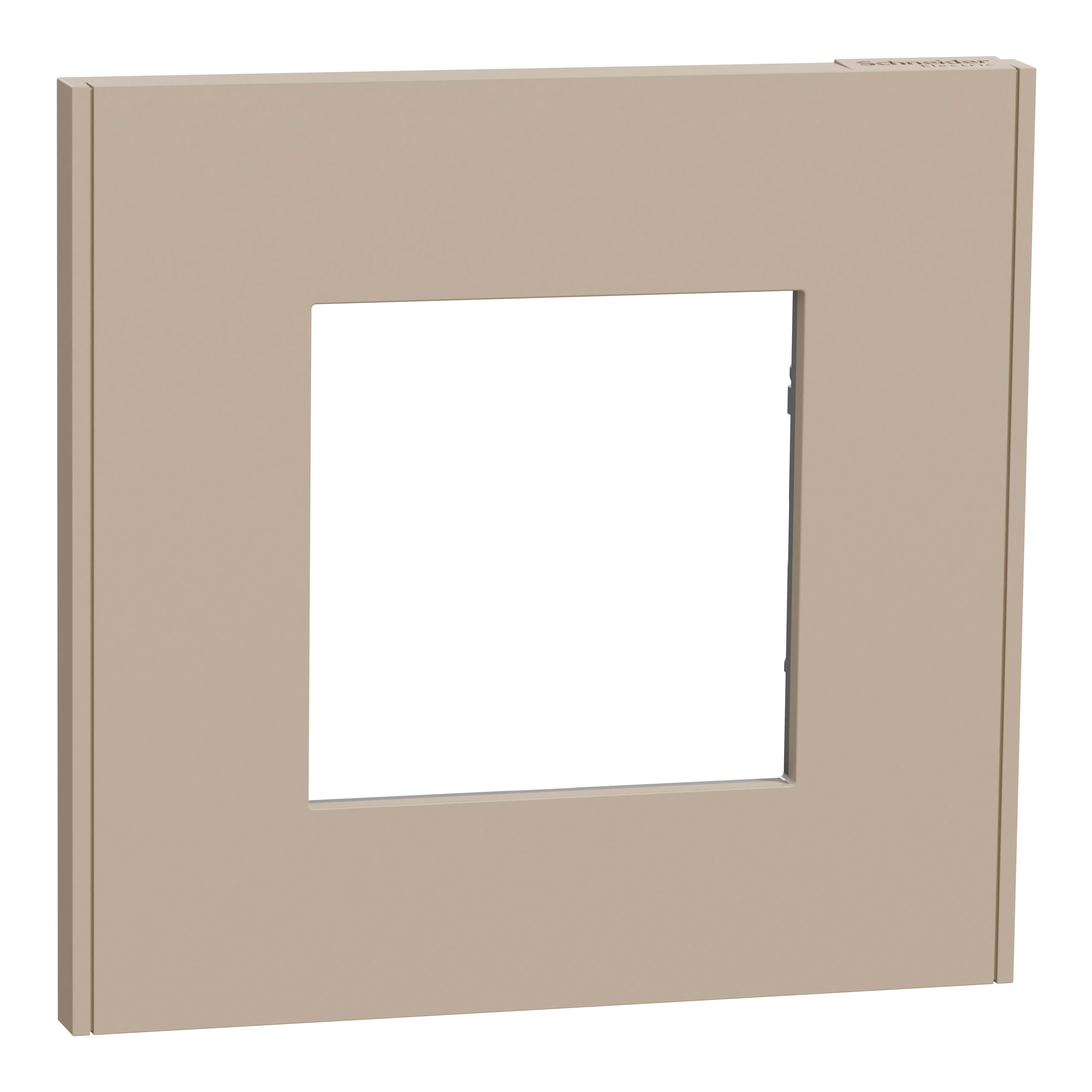 Schneider Electric - Unica Déco Essentielle - Plaque de finition - Taupe - 1 poste