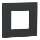 Schneider Electric - Unica Déco Subtile - Plaque de finition - Anthra liseré argent - 1P