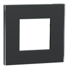 Schneider Electric - Unica Déco Subtile - Plaque de finition - Anthra liseré argent - 1P