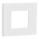 Schneider Electric - Unica Déco Signature - Plaque de finition - Blanc neige - 1P