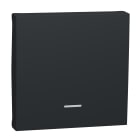 Schneider Electric - Unica - enjoliveur interrupteur ou bouton-poussoir lumineux - 2 mod - Anthracite