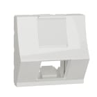 Schneider Electric - Unica - prise pour 1 RJ45 S-One incline - 2 mod - Blanc - meca seul