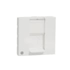Schneider Electric - Unica - prise pour 1 RJ45 Keystone/Systimax - 2 mod - Blanc antibact - méca seul