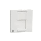 Schneider Electric - Unica - prise pour 1 RJ45 Keystone/Systimax - 2 mod - Blanc antibact - méca seul