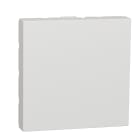 Schneider Electric - Unica - obturateur - 2 modules - Blanc antibactérien - mécanisme seul