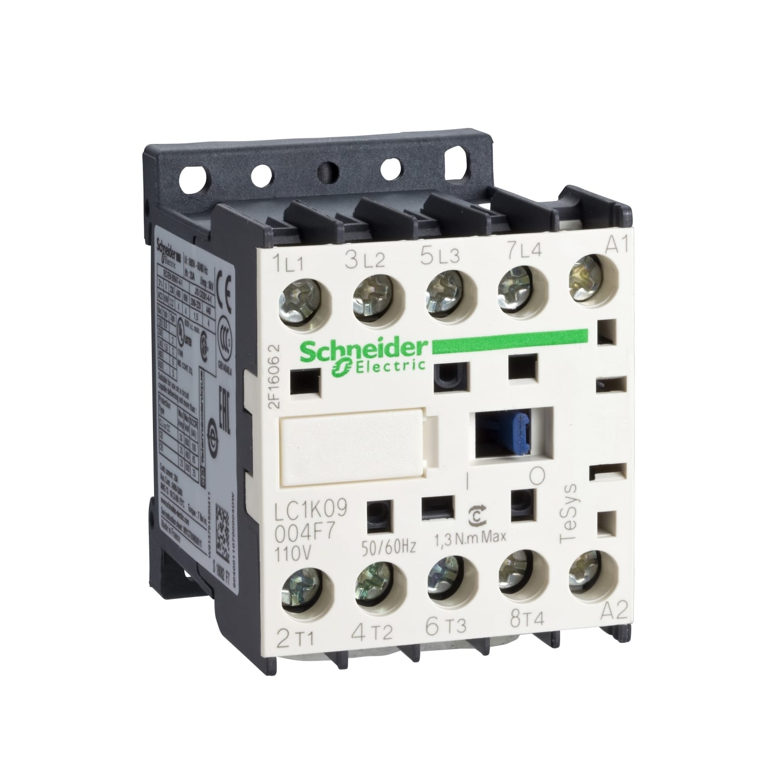 Schneider Electric - TeSys LC1K - contacteur - 4P (2F+2O) - AC-1 440V - 20A - bobine 48Vca