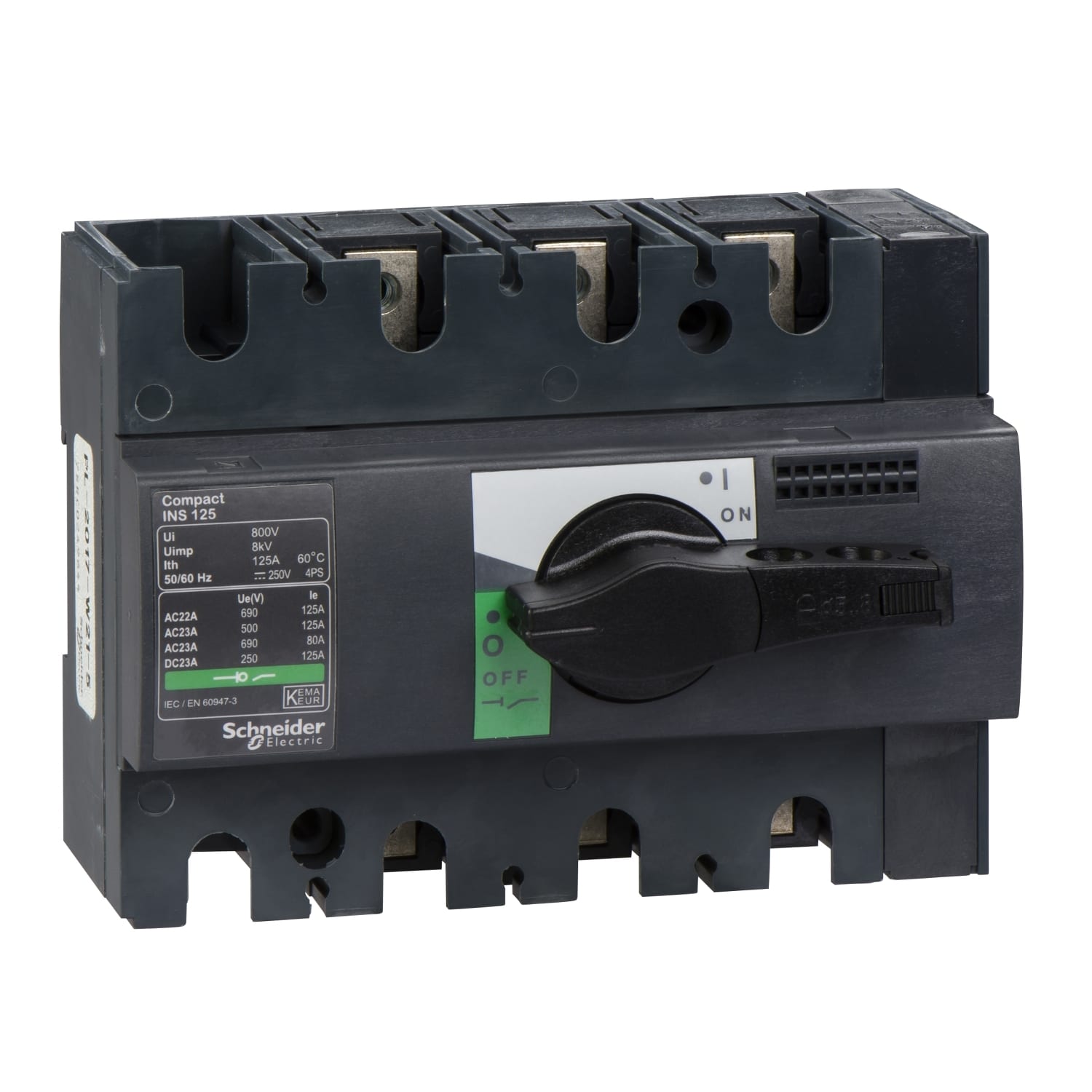 Schneider Electric - interrupteursectionneur Interpact INS125 3P 125 A
