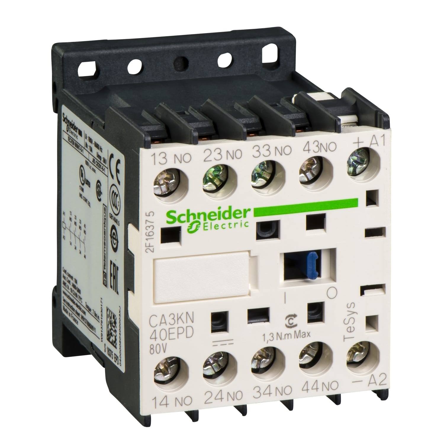 Schneider Electric - TeSys CA - Contacteur auxil 4f 80vcc