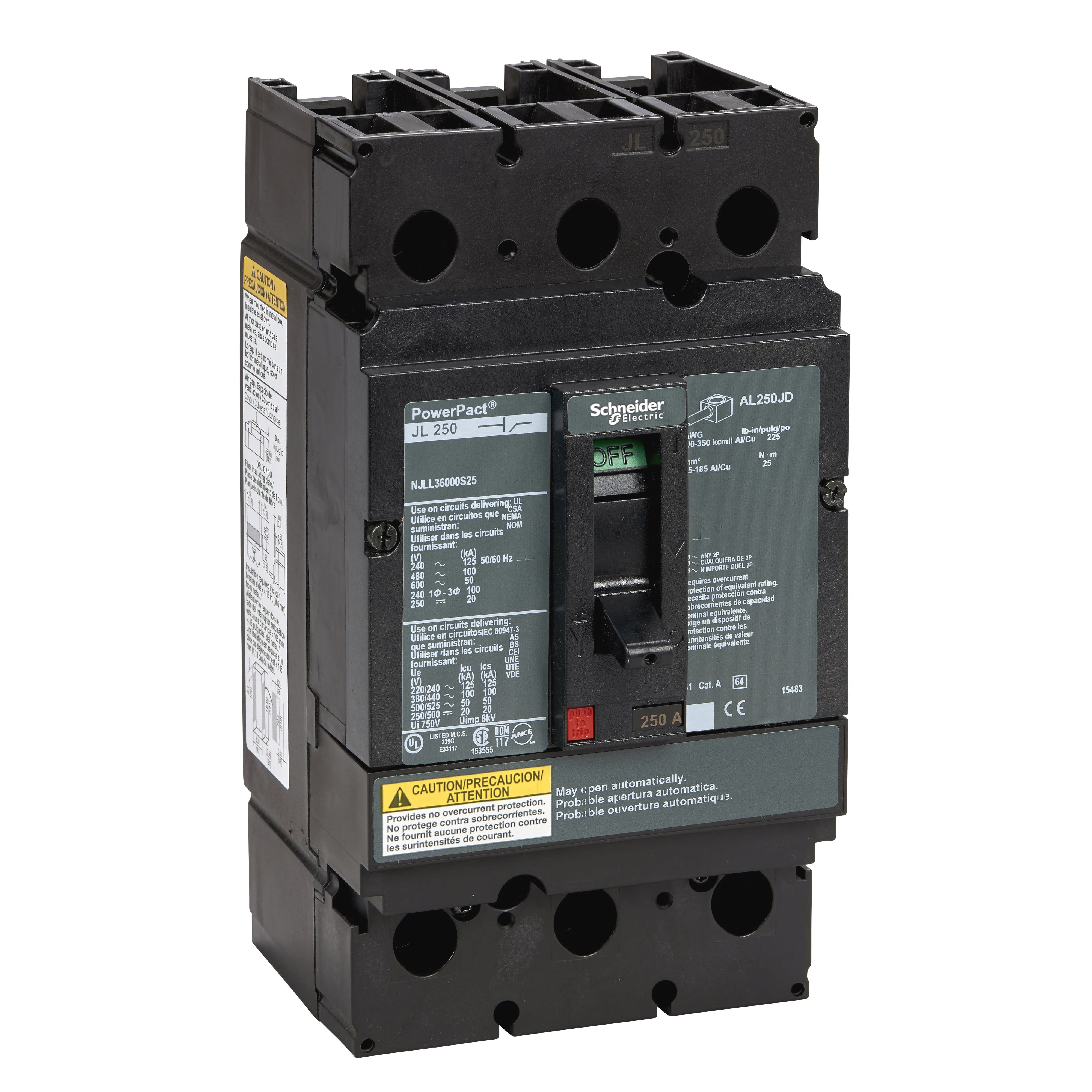 Schneider Electric - PowerPact - interrupteursectionneur - avec bornes - 250 A - 3P
