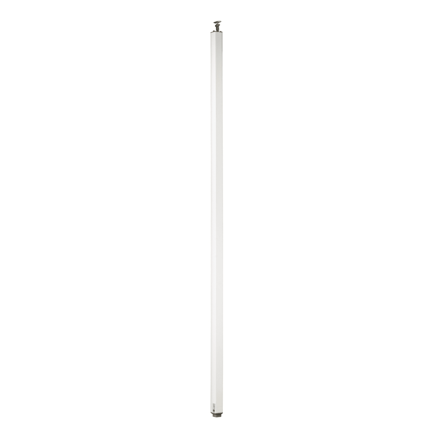 Schneider Electric - OptiLine 45, colonne fixe a verin aluminium laque blanc P 1 face de 3,1 a 3,5 m