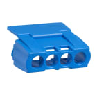Schneider Electric - MUREVA - capot IP2 pour bornier 4 trous - bleu