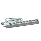 Schneider Electric - Actassi rail 1U 8 prises + interrup 19P VDE