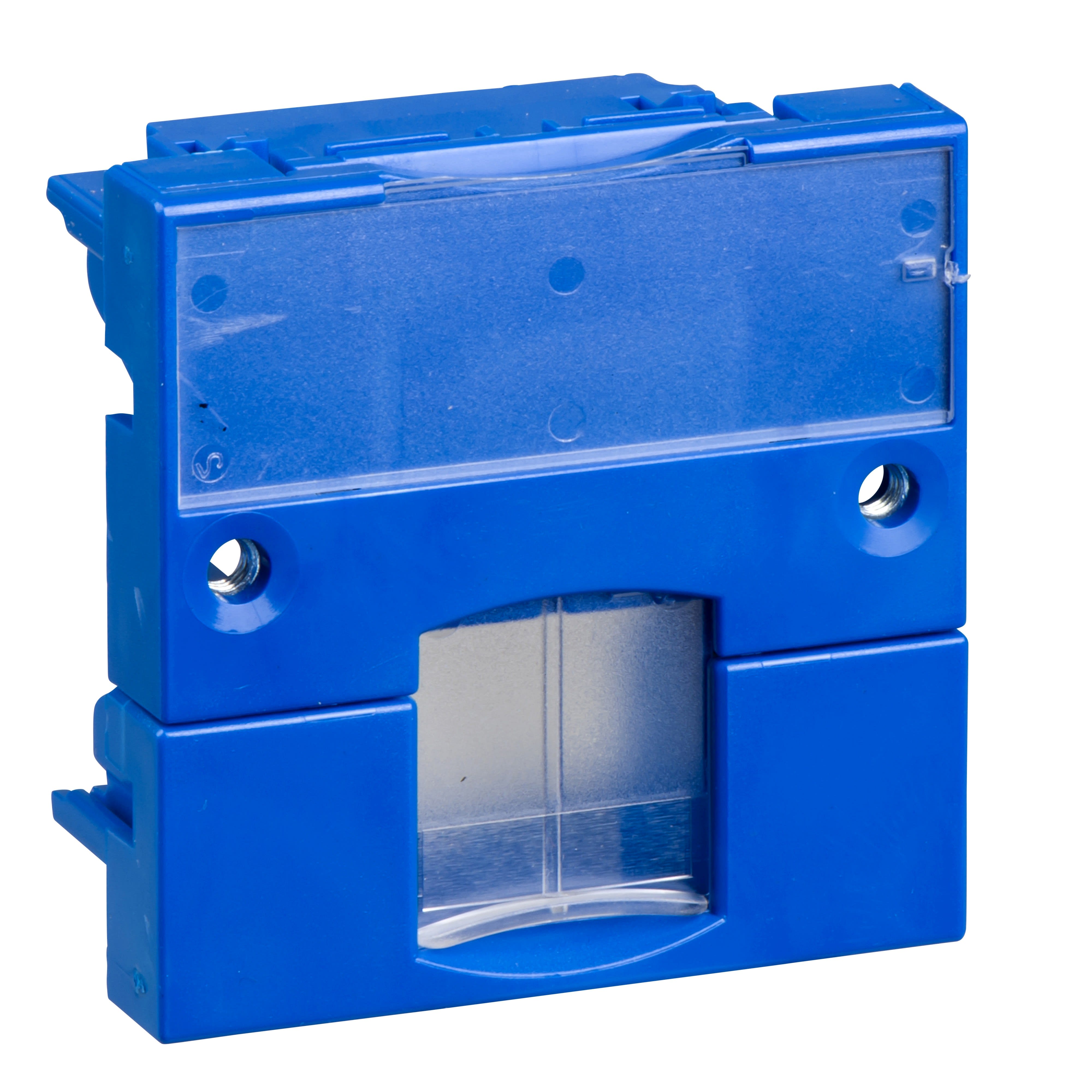 Schneider Electric - Infraplus - MP - support adaptable 45x45mm bleu - volet transparent