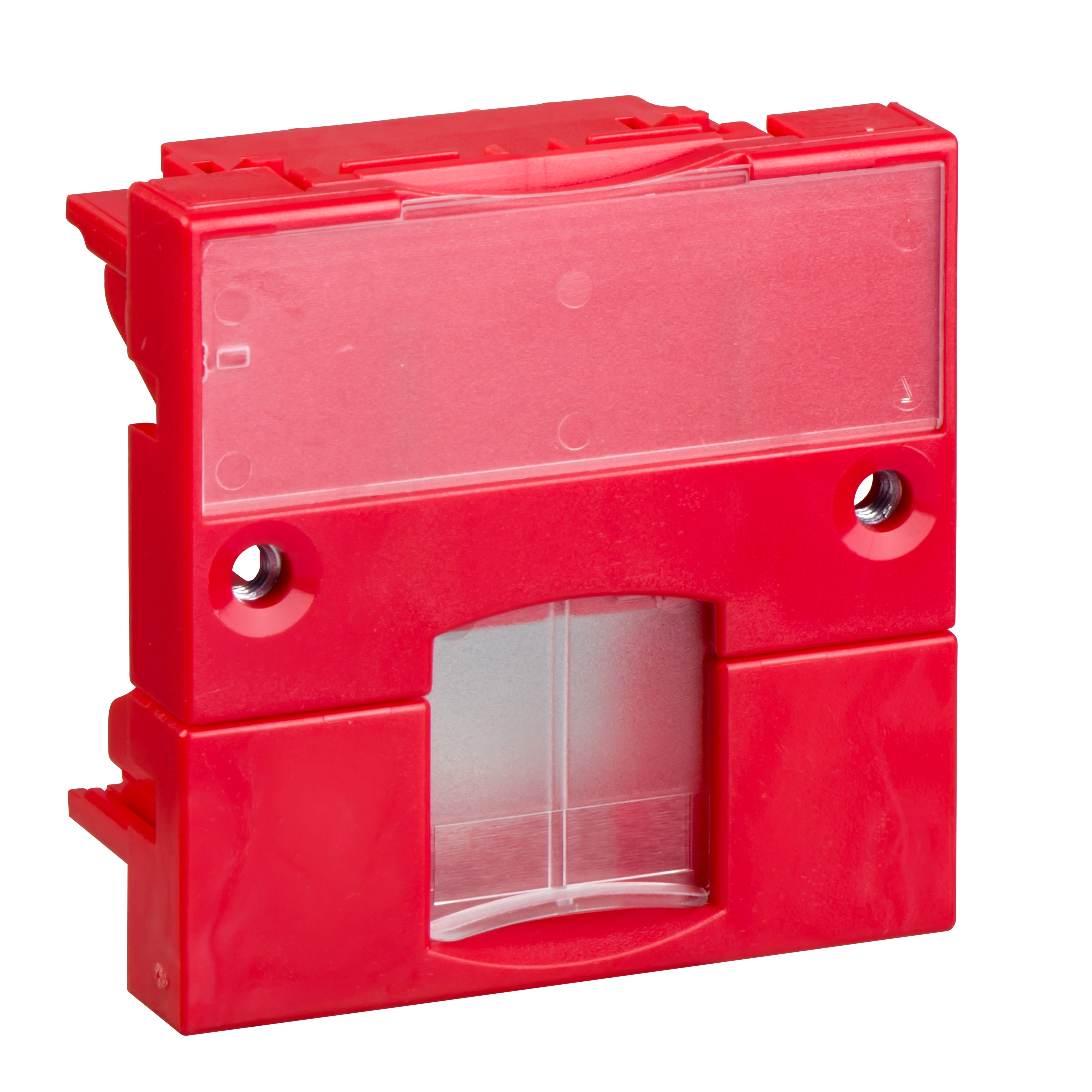 Schneider Electric - Infraplus-MP - Support adaptable rouge 45x45 volet transparent
