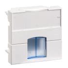 Schneider Electric - Actassi - support non-adaptable pour RJ45 S-ONE45x45mm blanc polaire -volet bleu