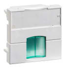 Schneider Electric - Actassi - support non-adaptable 45x45mm blanc polaire - volet vert