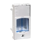 Schneider Electric - Actassi - support adaptable pour S-ONE 22,5x45mm blanc polaire - volet bleu