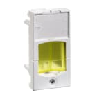 Schneider Electric - Actassi - support adaptable 22,5x45mm blanc polaire - volet jaune