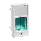 Schneider Electric - Actassi - support adaptable 22,5x45mm blanc polaire - volet vert