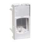 Schneider Electric - Actassi - support non-adaptable 22,5x45mm blanc polaire - volet incolore