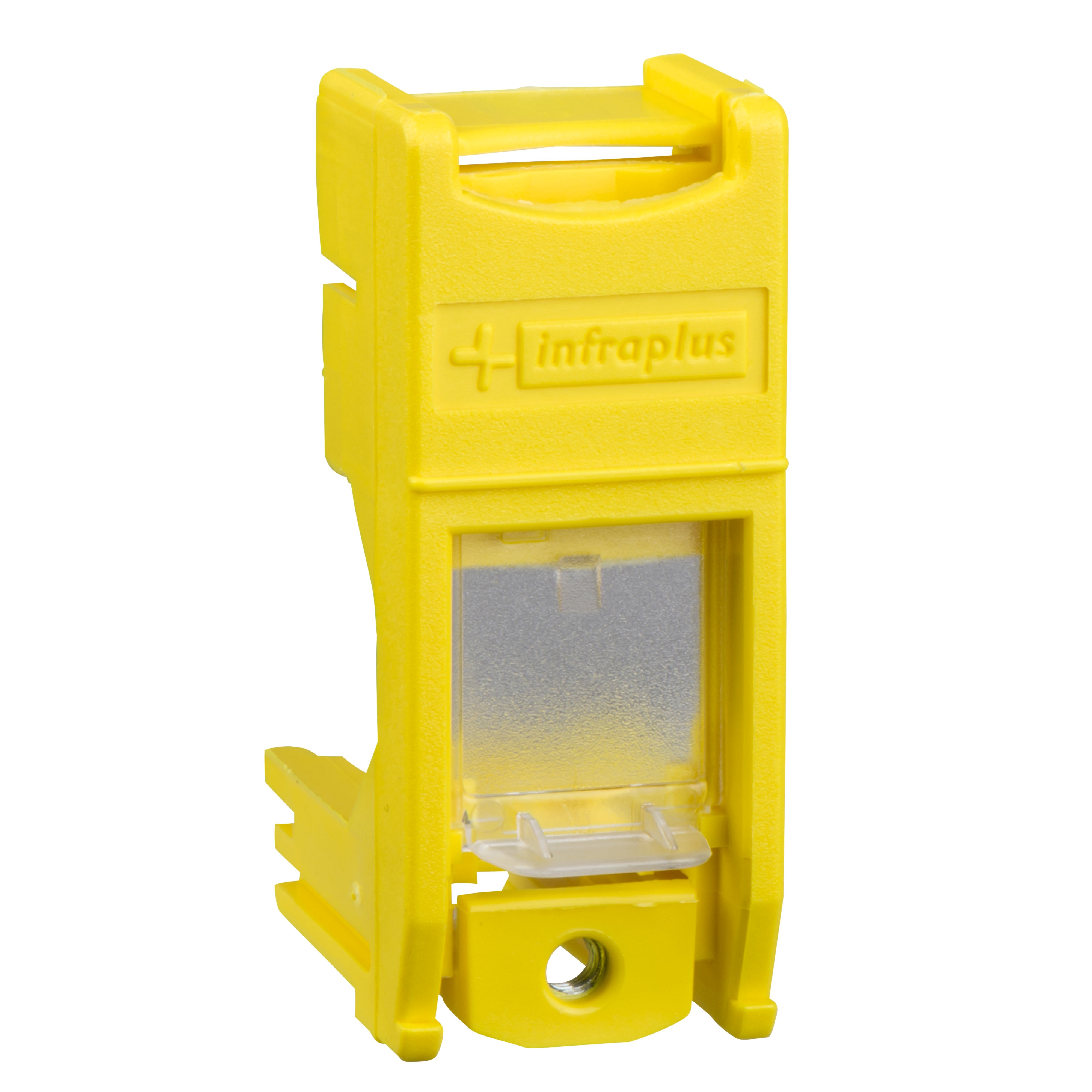 Schneider Electric - Infraplus-MP - Support MultiPlus adaptable jaune avec volet