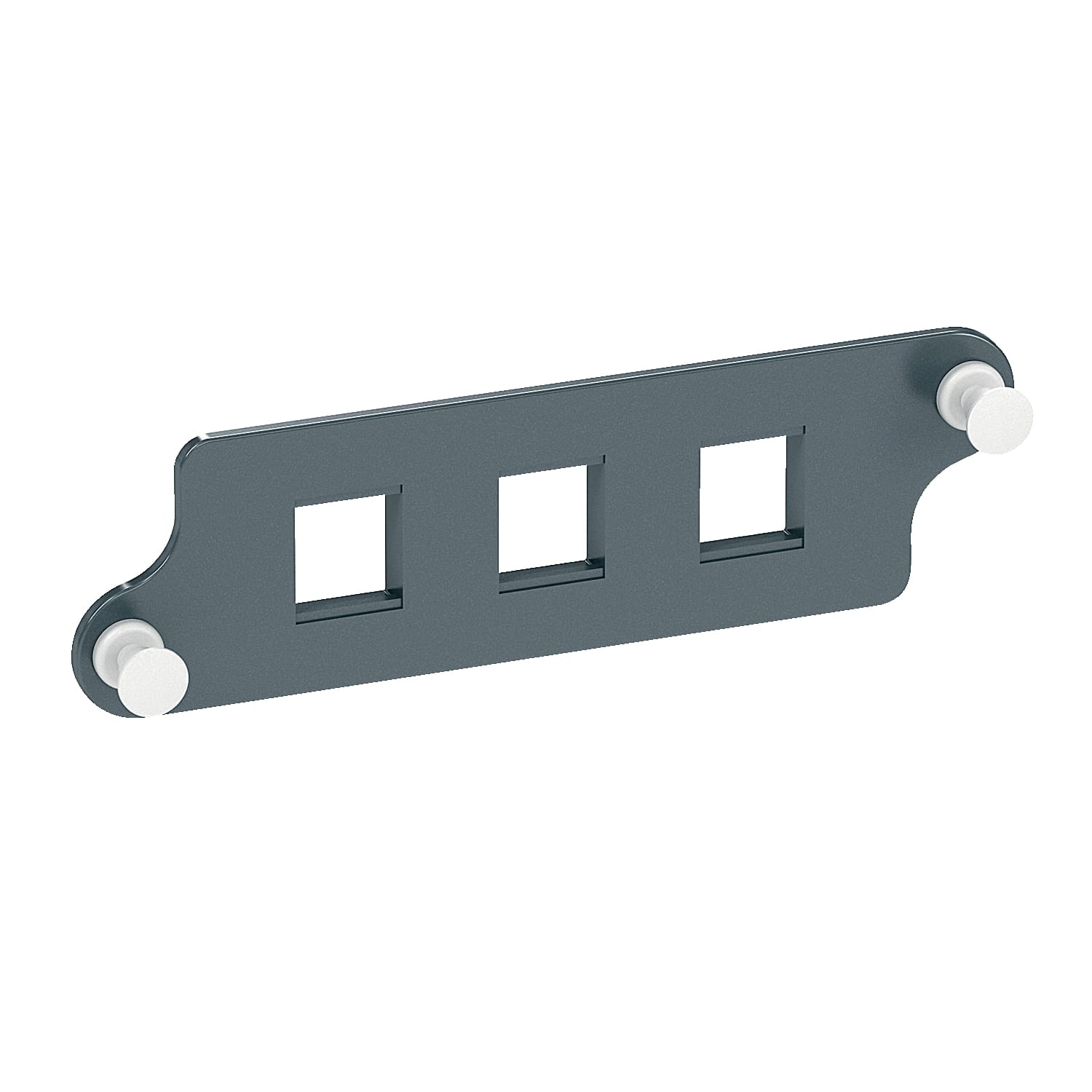 Schneider Electric - Actassi - plaque support de traversée vide pour 3 adaptateurs LC duplex
