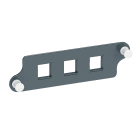 Schneider Electric - Actassi - plaque support de traversée vide pour 3 adaptateurs LC duplex