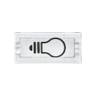 Schneider Electric - D-Life - symbole de rechange hublot d'enjoliveur - transparent picto ampoule