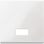 Schneider Electric - Merten M-Plan - enjoliv. commande lumineuse simple d'éclairage - blanc brill.