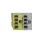 Schneider Electric - KNX - borne de bus - jaune-blanche - pour cables rigides D0,6 0,8mm - 2x4 borne