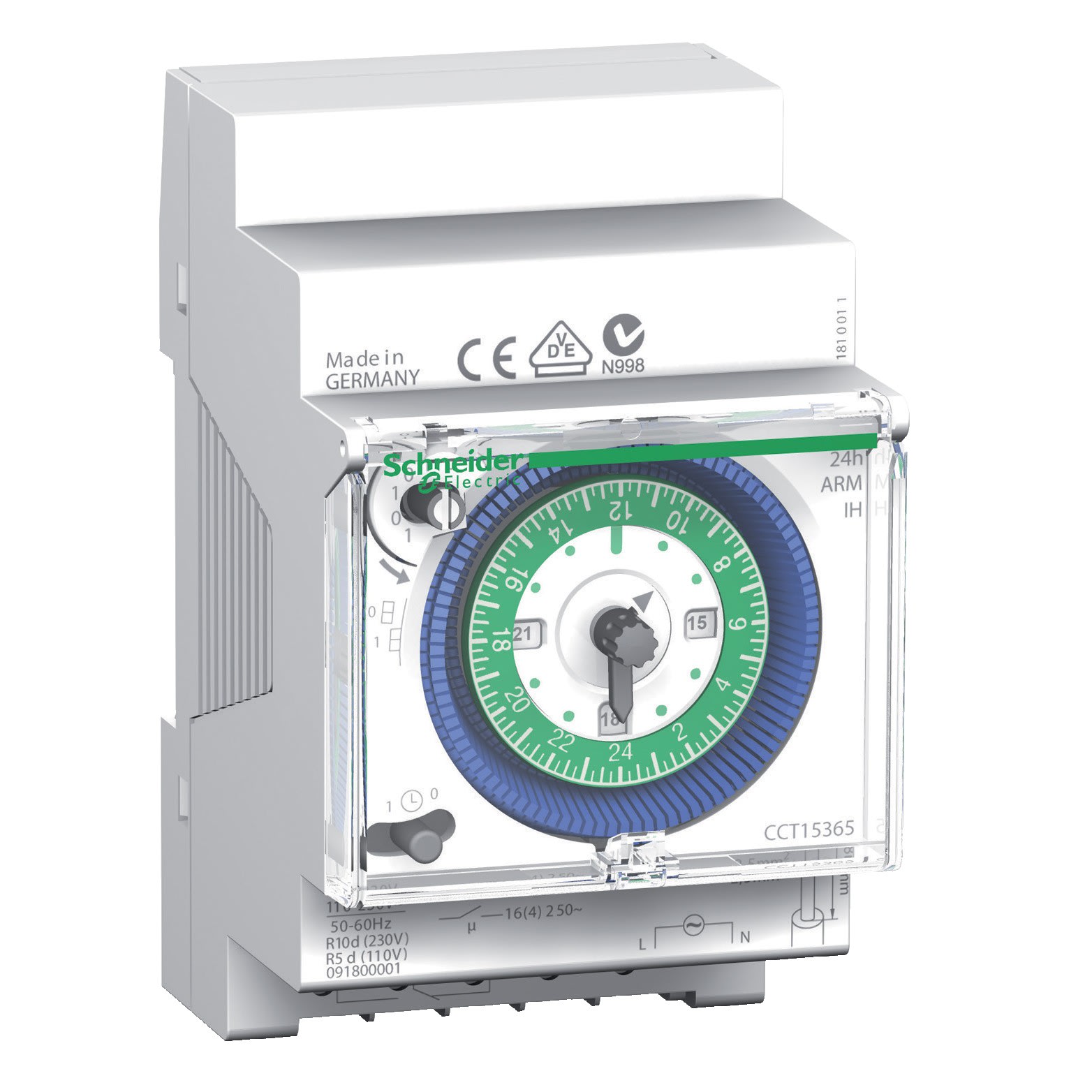 Schneider Electric - Acti9 IH - inter. horaire électroméca. - 24H - réserve de marche 150h