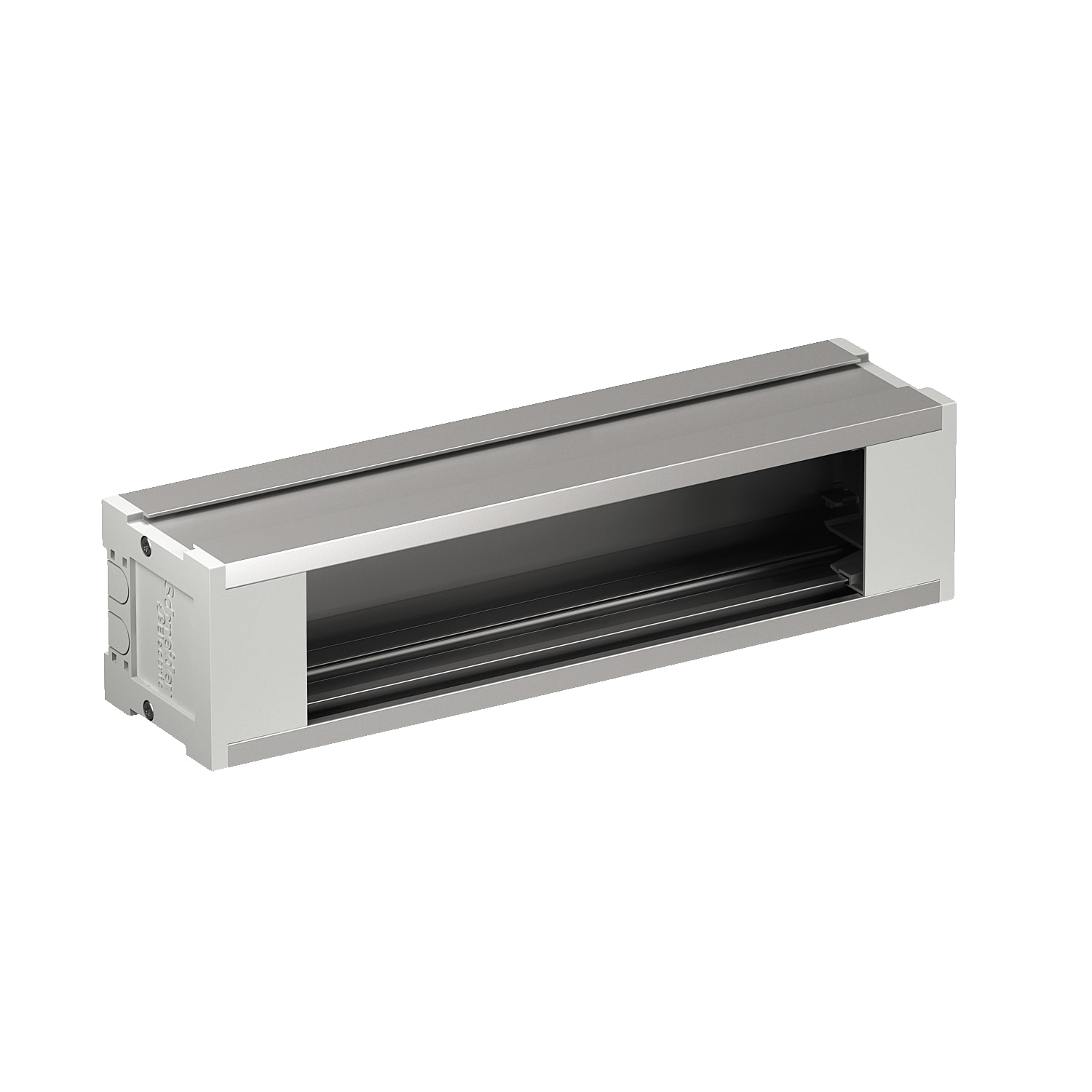 Schneider Electric - OptiLine 45 - boitier vide de prises de base - 4 modules - aluminium - L= 240mm