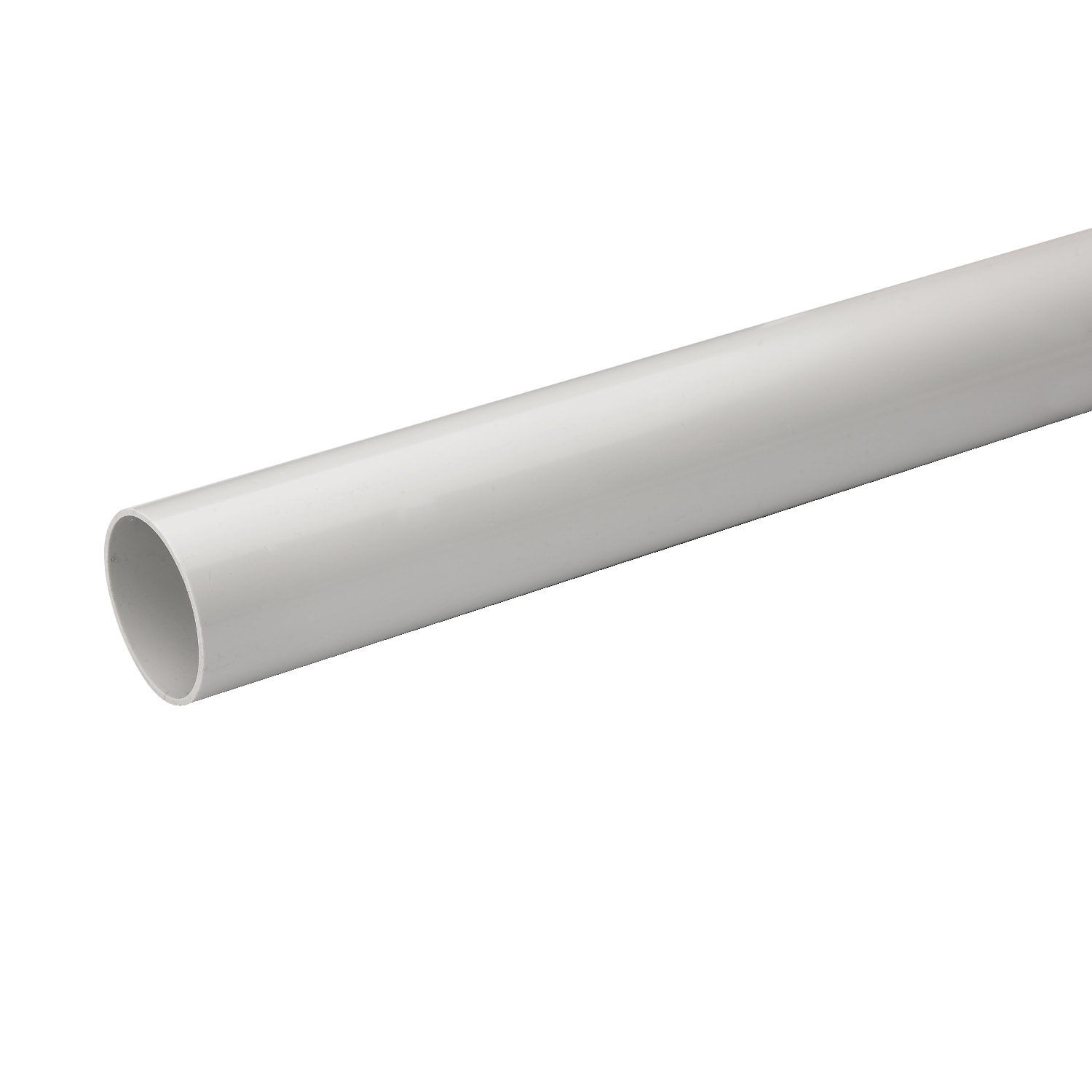 Schneider Electric - Mureva Tube - conduit rigide non tulipe PVC gris - D40mm-3m - au metre lineaire