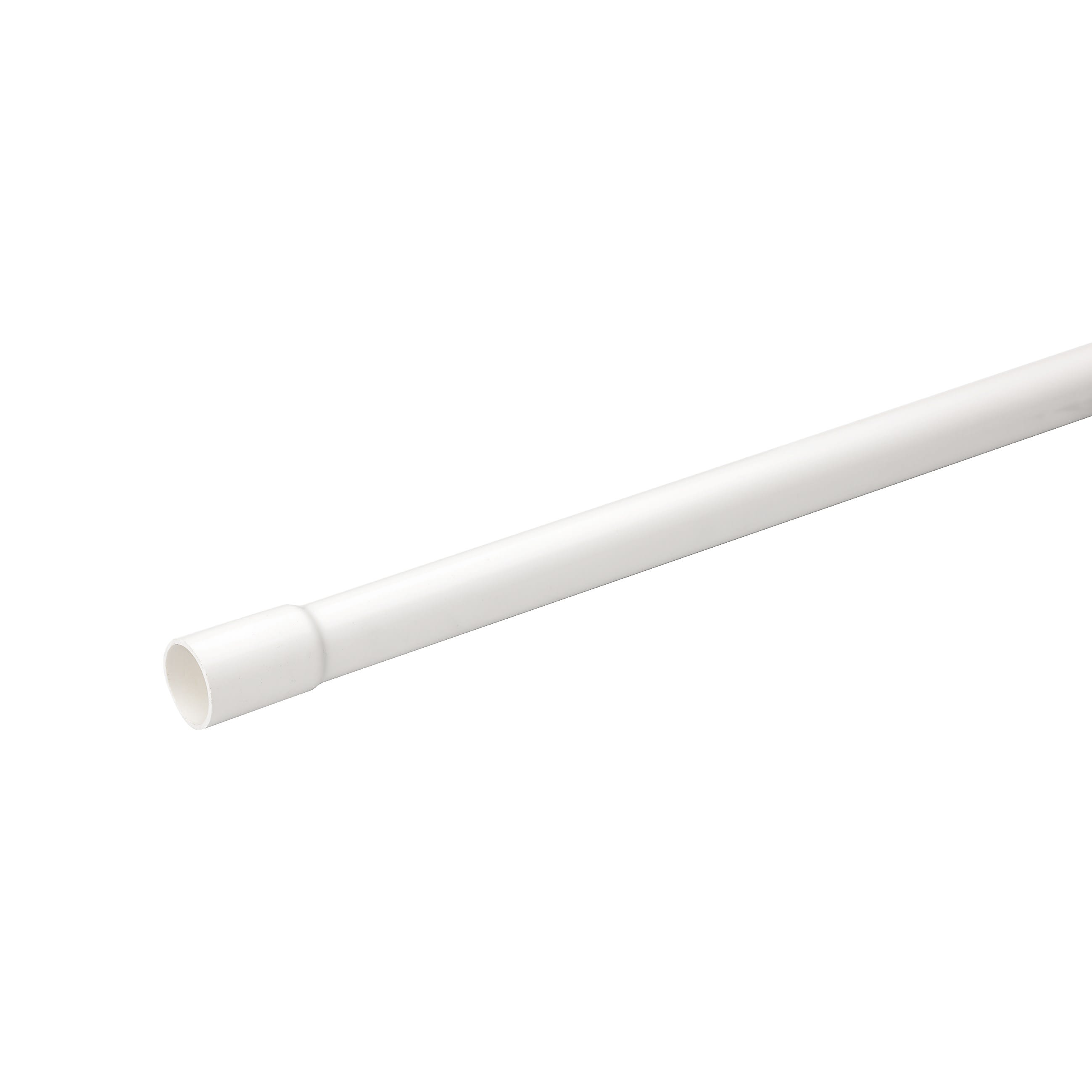 Schneider Electric - Mureva Tube - conduit rigide tulipé PVC blanc - Ø25mm/3m - au mètre linéaire